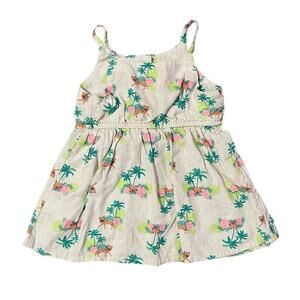 Okie Dokie Linen Leopard Jungle Dress